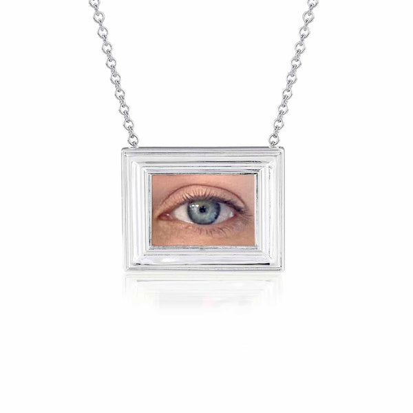 Framed Personalised Evil Eye Necklace