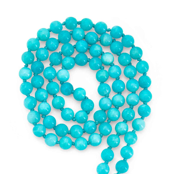 Mr Whippy Amazonite Bead Necklace close up