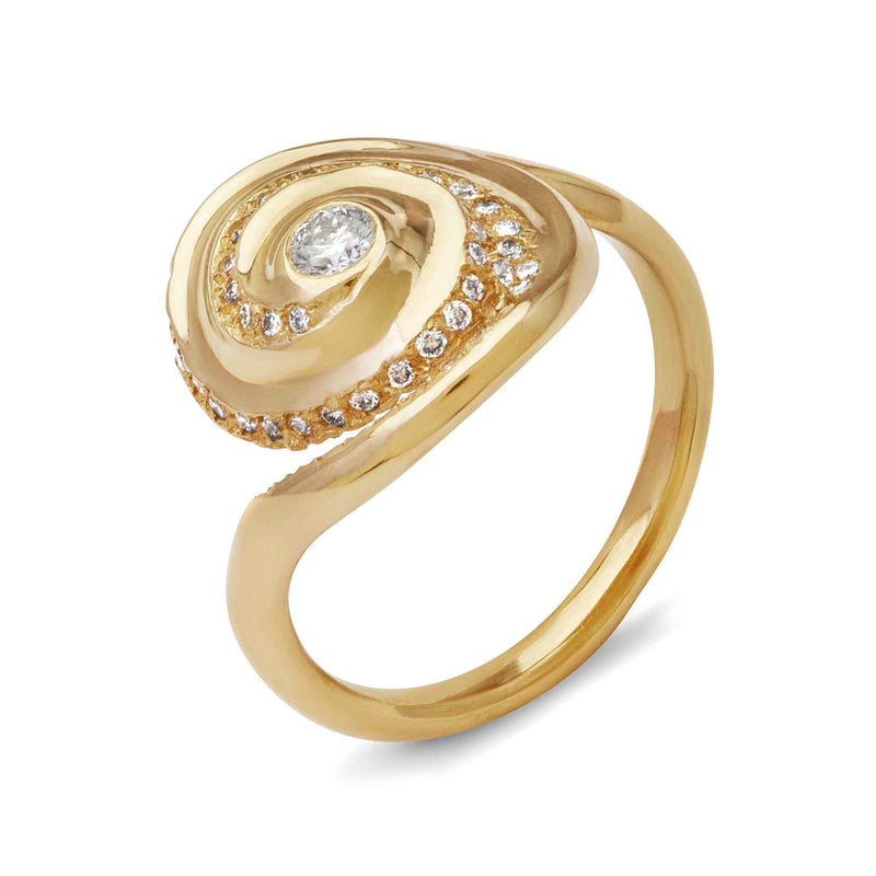 Multi Row Spiral Engagement Ring Online Sale丨Italojewelry